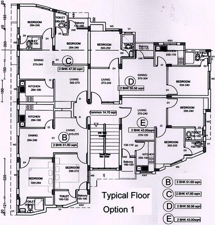 mys builders mermaid apartment Mermaid Apartment Cluster Plan 1st & 2nd Floor