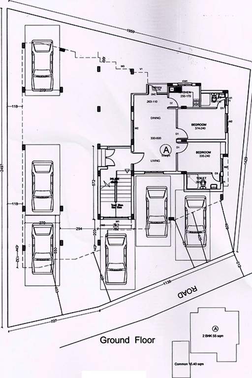 mys builders mermaid apartment Mermaid Apartment Cluster Plan For Ground Floor