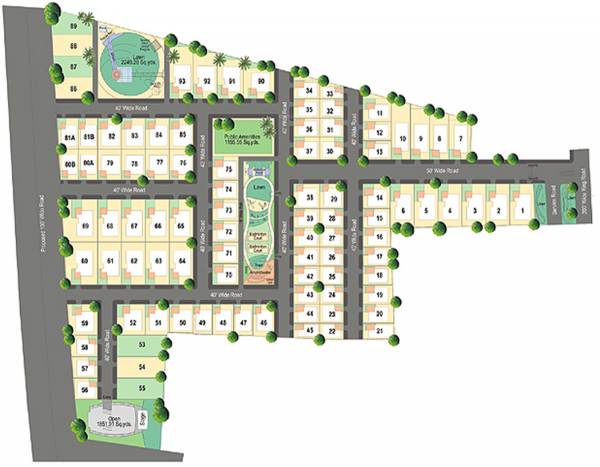  shantiniketan-plots Layout Plan
