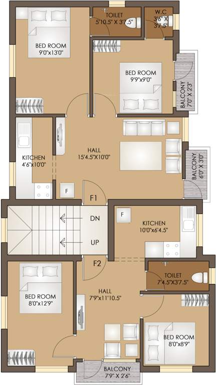 Images for Cluster Plan of Annai Pearl I Residency