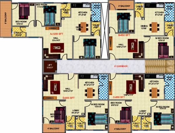 Images for Cluster Plan of Lakshmi Residency