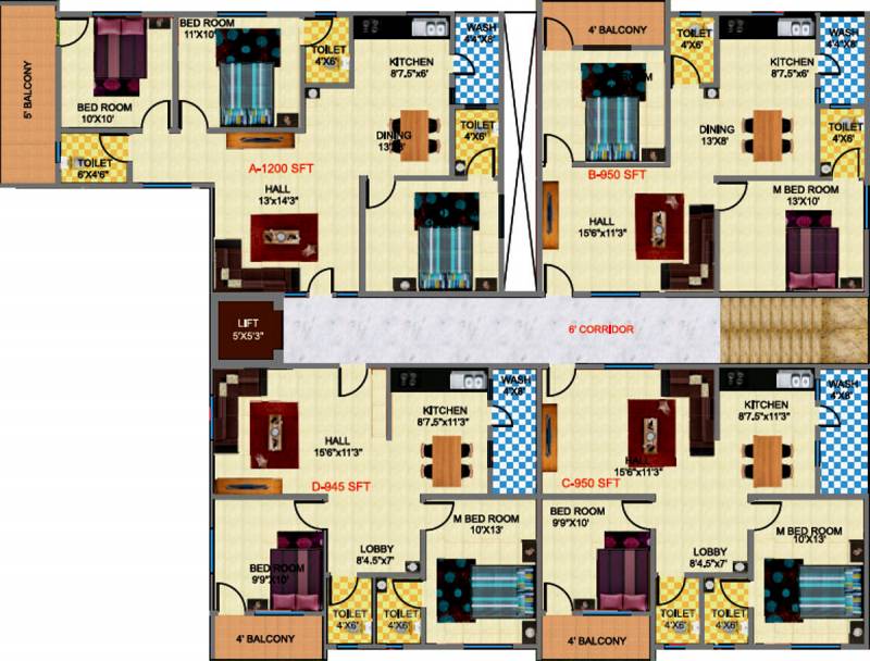 Images for Cluster Plan of Lakshmi Residency
