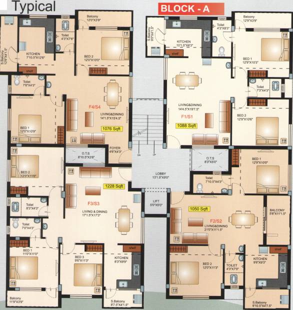 Images for Cluster Plan of Ruby Ashok Manor Parvathy Nagar
