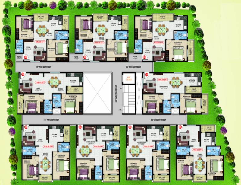 Images for Cluster Plan of Apple Crystal Apartments