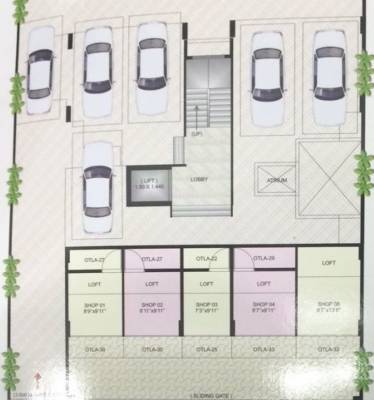  natraj-residency  Natraj Residency Cluster Plan for Ground Floor