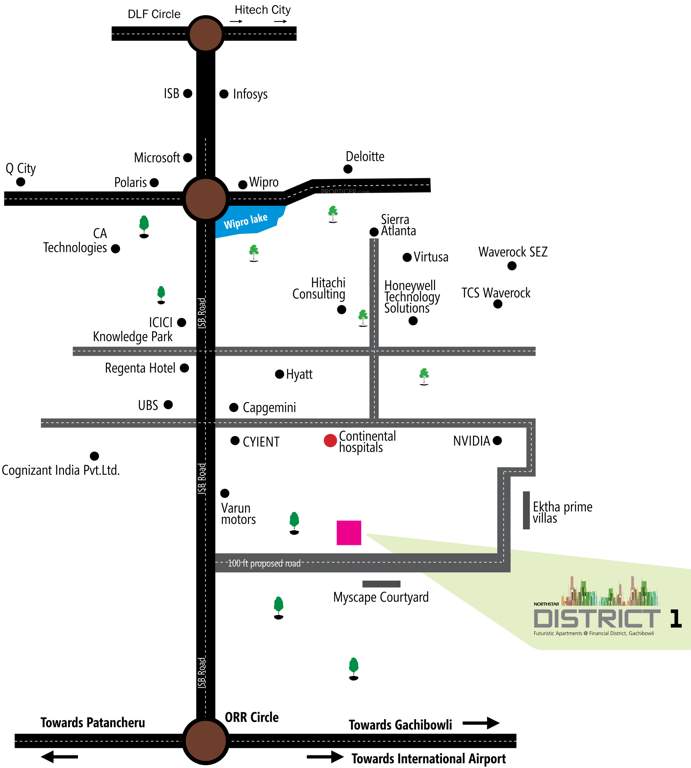 district 1 Images for Location Plan of Northstar District 1