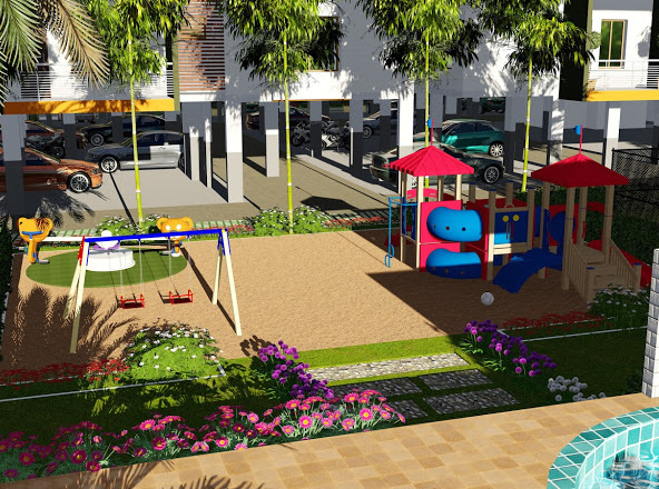 Children's play area daisy Children's play area