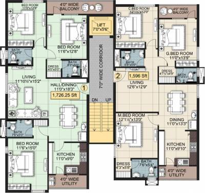 Images for Cluster Plan of Shanta Panjagutta