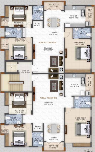Images for Cluster Plan of Dharma Residency