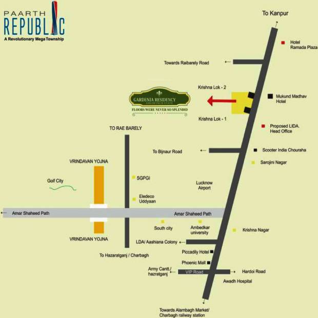  gardenia-residency Images for Location Plan of Paarth Gardenia Residency