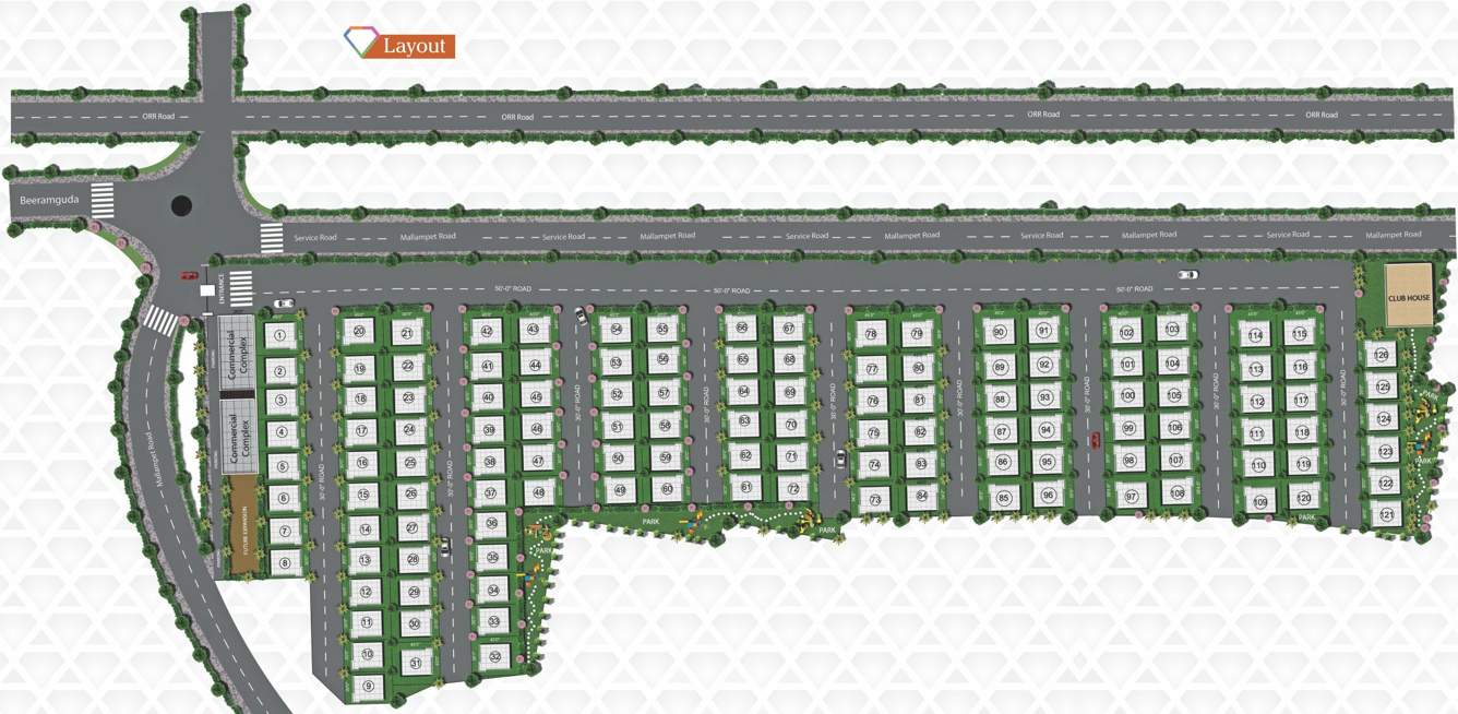  pranav gems Images for Layout Plan of Praneeth Pranav Gems