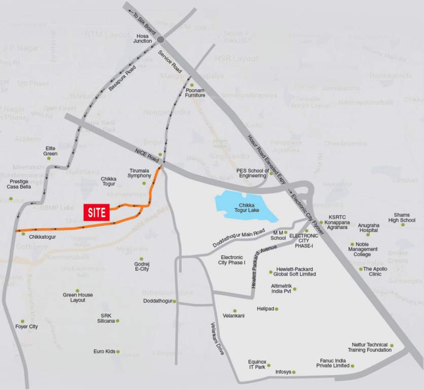 magnaville Images for Location Plan of Manya Magna Ville