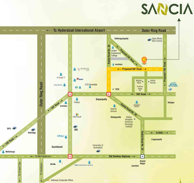  sancia Images for Location Plan of Radhey Sancia