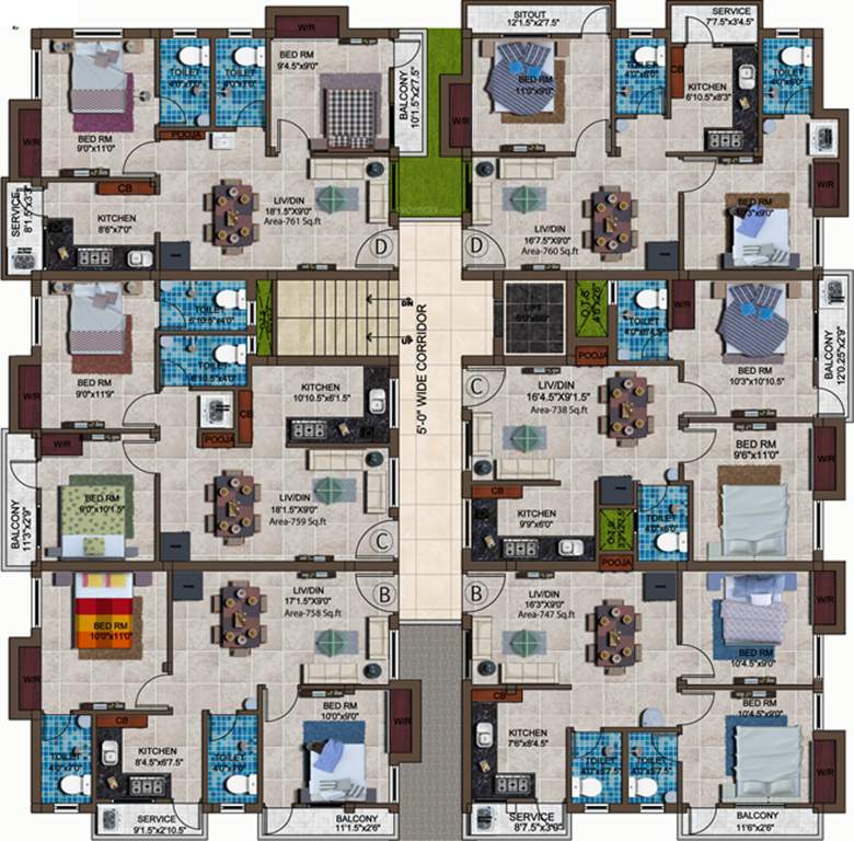  august Images for Cluster Plan of Vijay Raja August