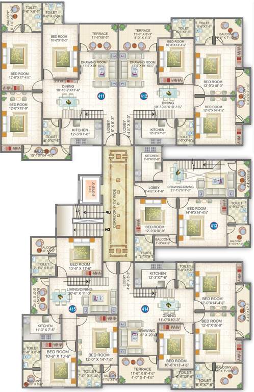  empire Images for Cluster Plan of Ashapurna Empire