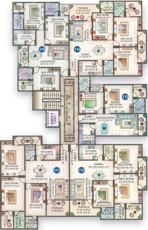  empire Images for Cluster Plan of Ashapurna Empire