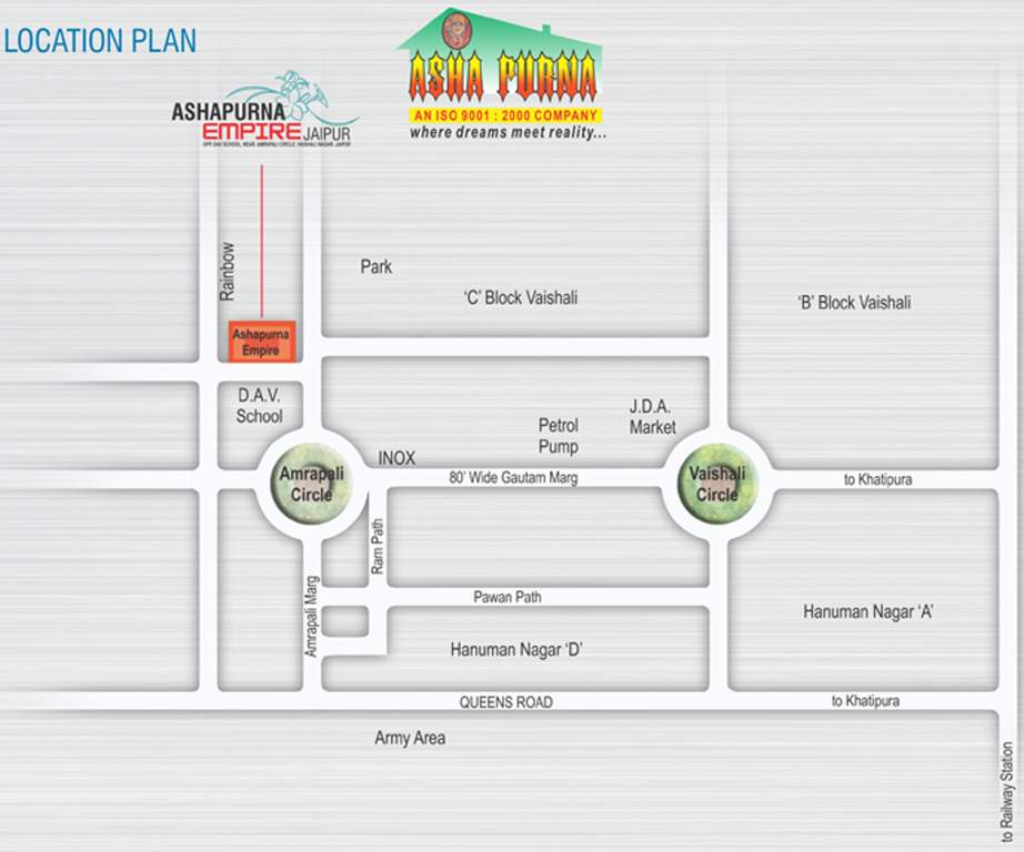  empire Images for Location Plan of Ashapurna Empire