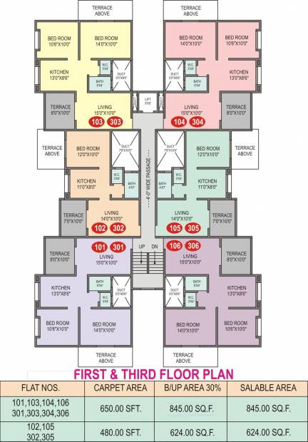  serena Serena Cluster Plan from 1st & 3rd Floor