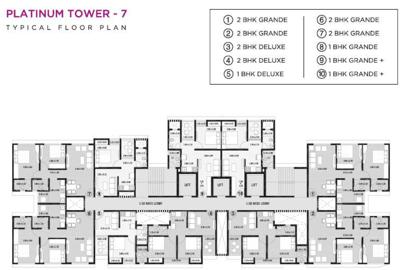  tower-7 Images for Cluster Plan of Platinum Tower 7