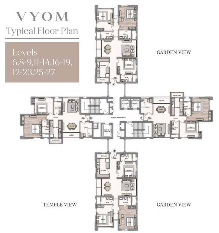  vaikunth signature plus collection Images for Cluster Plan of Piramal Vaikunth Cluster 1