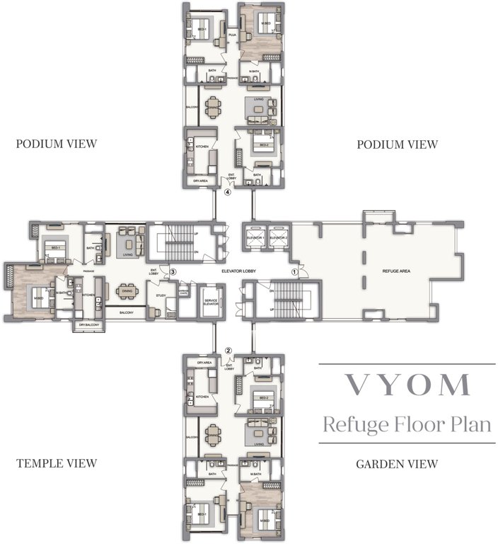 vaikunth signature plus collection Images for Cluster Plan of Piramal Vaikunth Cluster 1