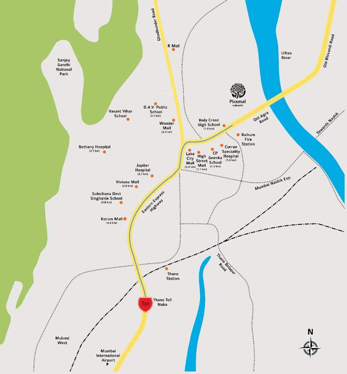  vaikunth signature plus collection Images for Location Plan of Piramal Vaikunth Cluster 1