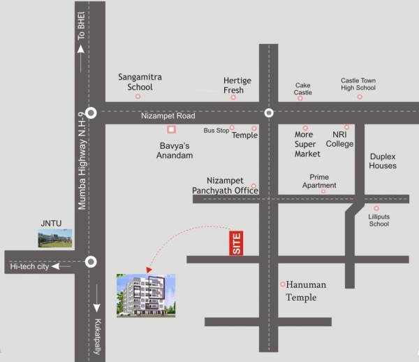 hanuma-construction neeladri-heights Location Plan
