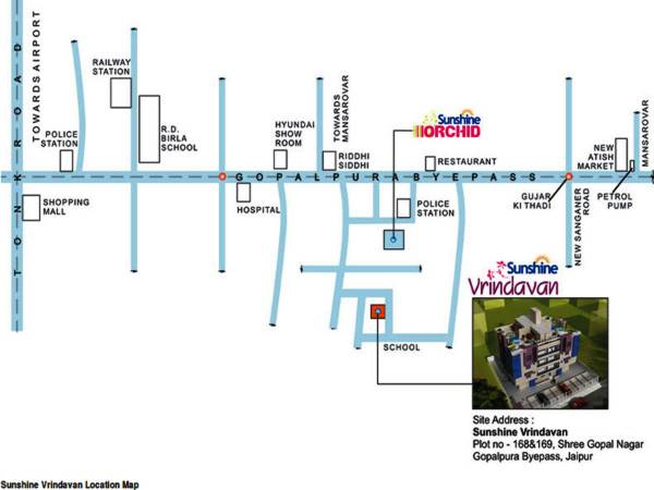 Images for Location Plan of Dhanuka Sunshine Vrindavan