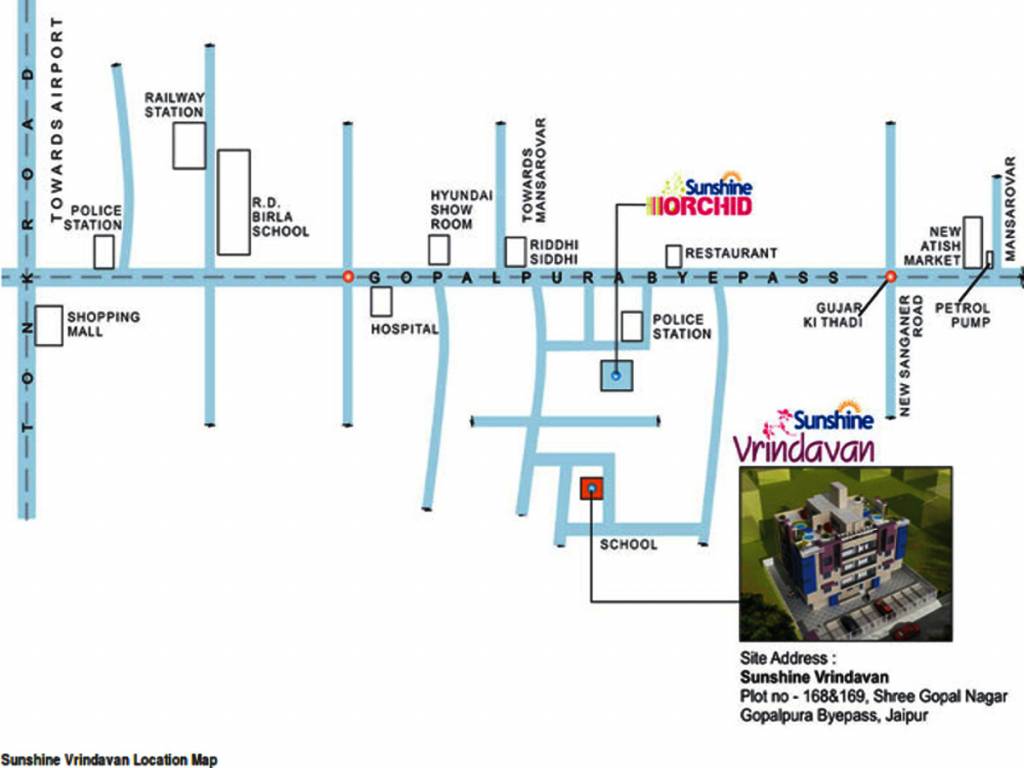 Images for Location Plan of Dhanuka Sunshine Vrindavan