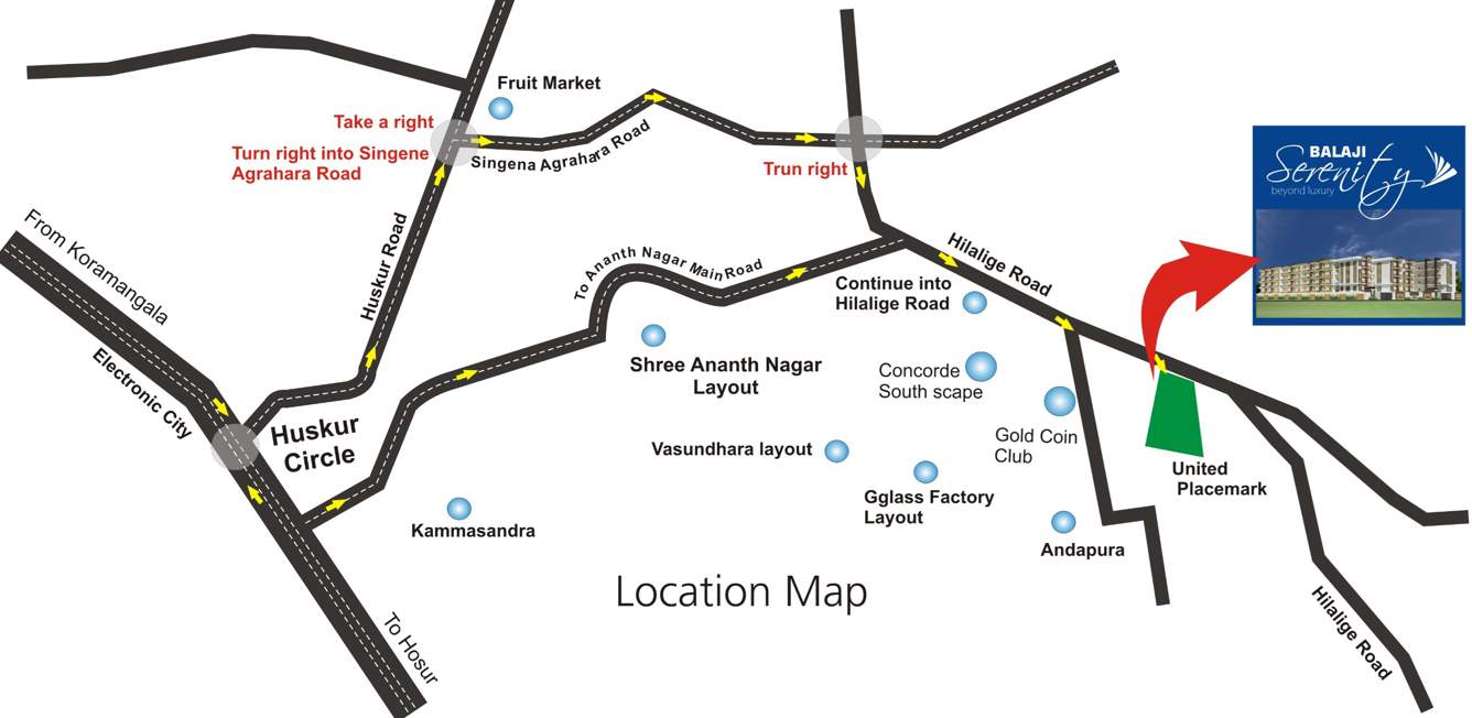 serenity Images for Location Plan of Balaji Serenity