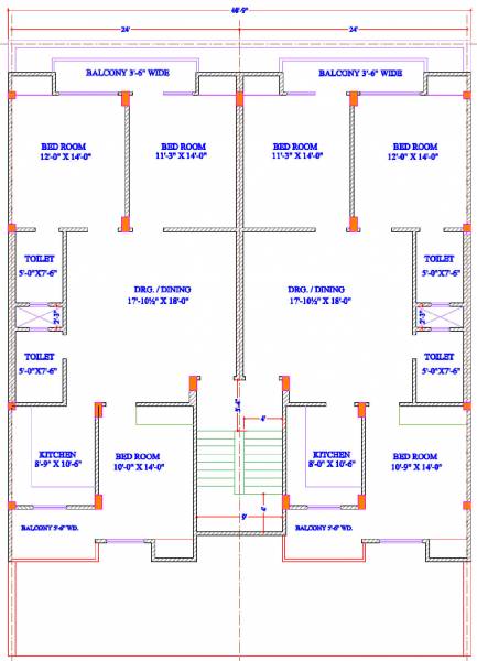 Amber Cluster Plan from 1st to 2nd Floor landmark-builder amber Amber Cluster Plan from 1st to 2nd Floor