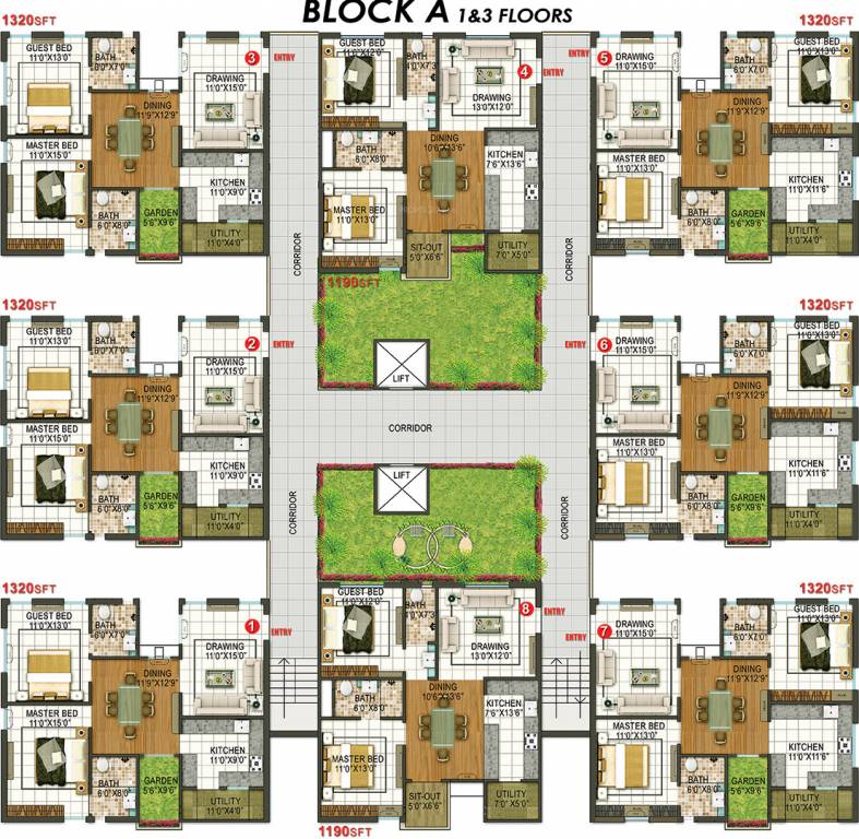 the lawnz Block A Cluster Plan