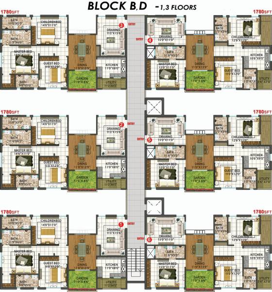 Block B Cluster Plan the-lawnz Block B Cluster Plan