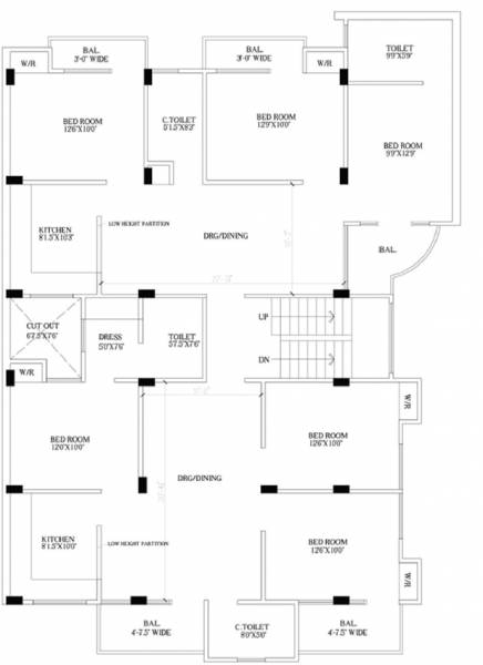  anand Anand Cluster Plan from 1st to 2nd Floor
