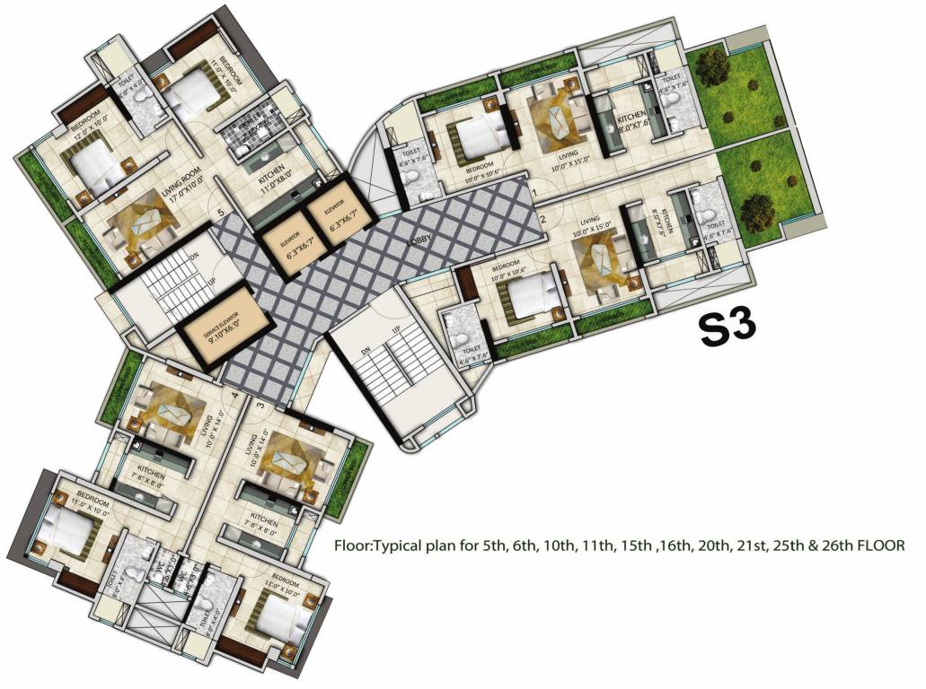 Images for Cluster Plan of Ram Pushpanjali Residency Phase III