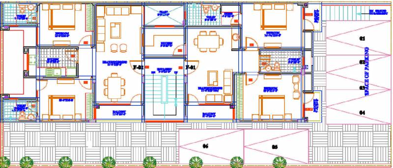landmark-builder amrit Amrit Cluster Plan for Ground to 2nd floor