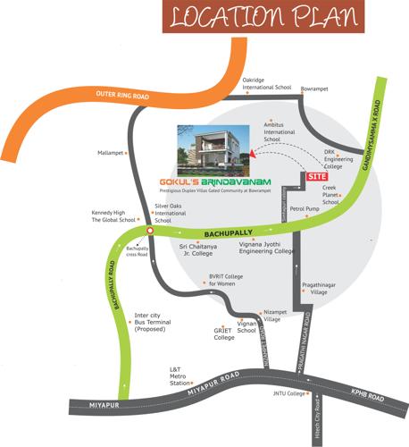  brindavanam Images for Location Plan of Gokul Brindavanam