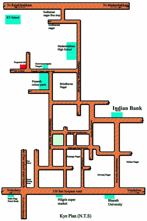 Images for Location Plan of Iniya Illam Constructions Tan Avenue