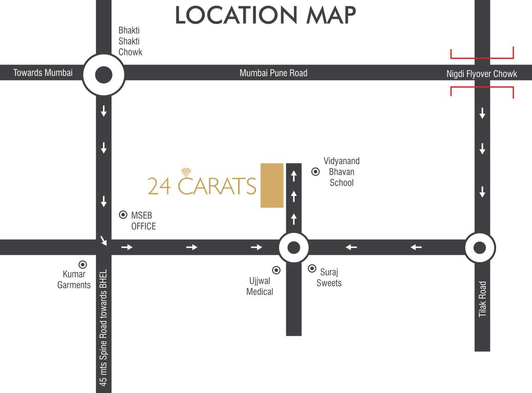  24 carats Images for Location Plan of Mittal 24 Carats