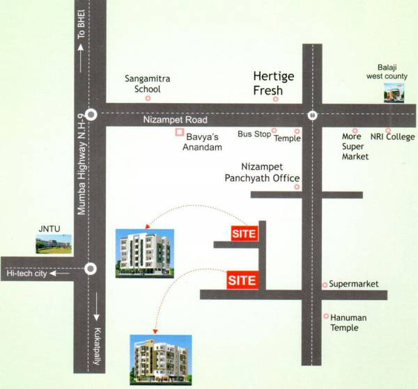 Images for Location Plan of KSR Sai Akhil Habitat