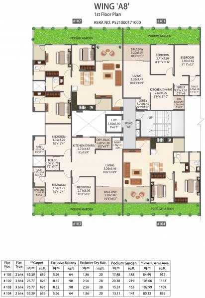 Wing A7 Cluster Plan 29-gold-coast Wing A7 Cluster Plan