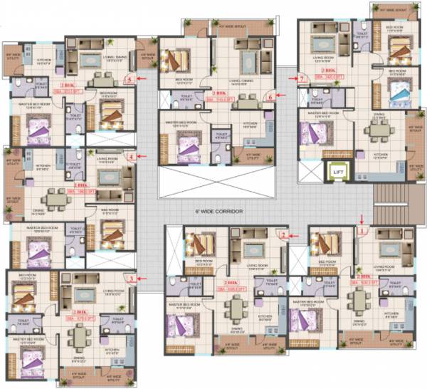 Images for Cluster Plan of Sri Dwaraka Sai Brundavan