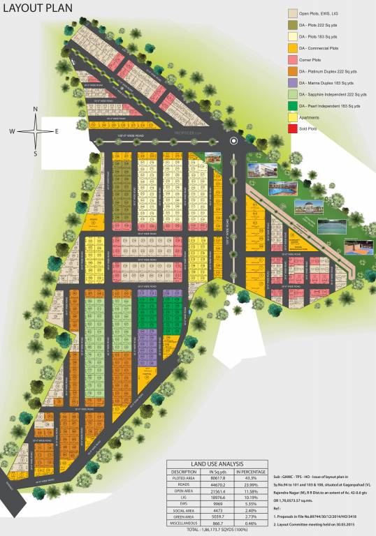 Images for Layout Plan of Dream India Avenue Plots