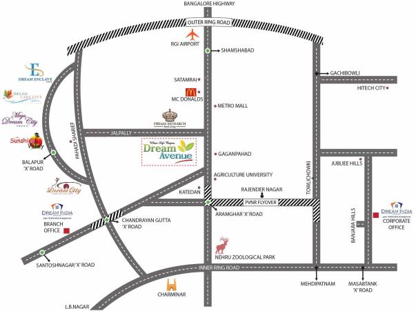 Images for Location Plan of Dream India Avenue Plots Images for Location Plan of Dream India Avenue Plots
