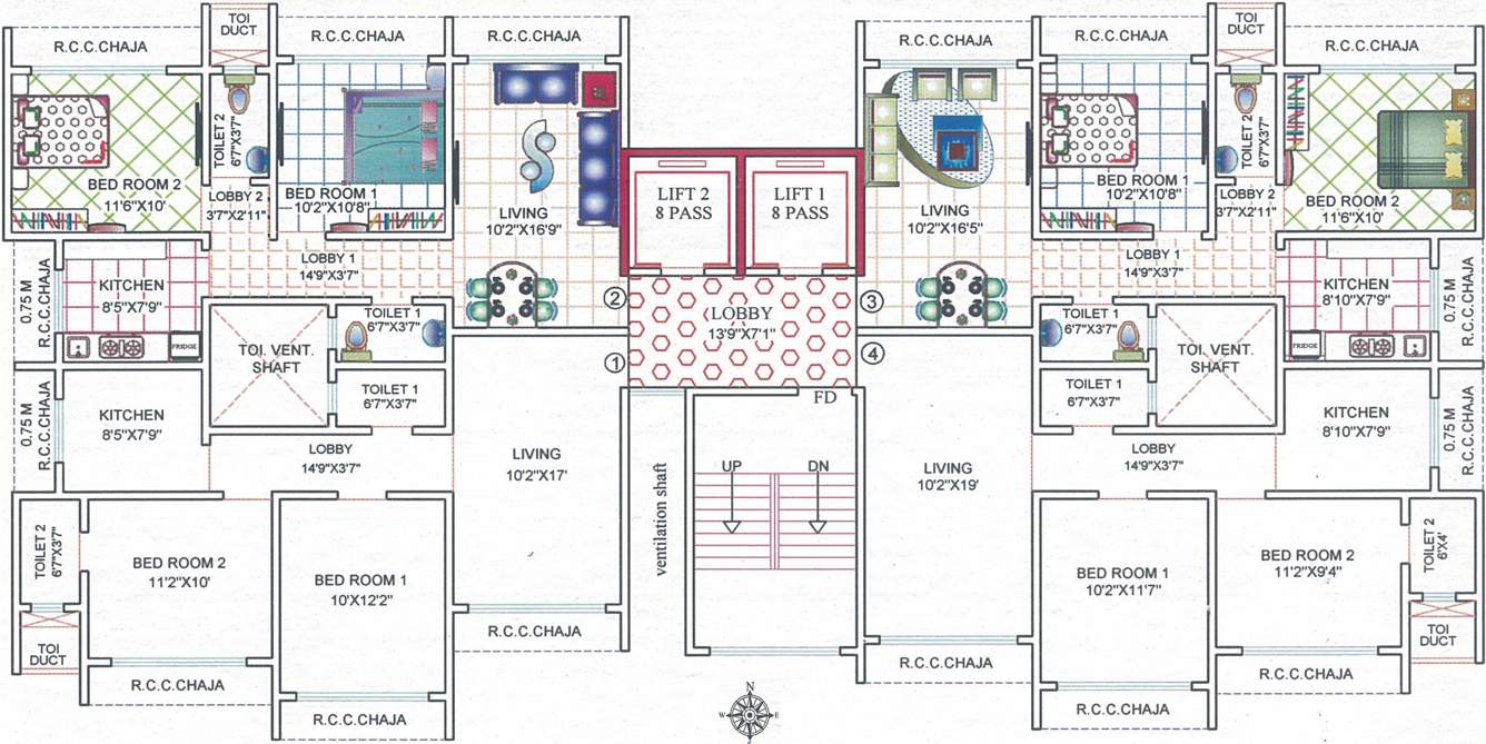 mangaldeep chsl Images for Cluster Plan of Dhariwal Mangaldeep CHSL