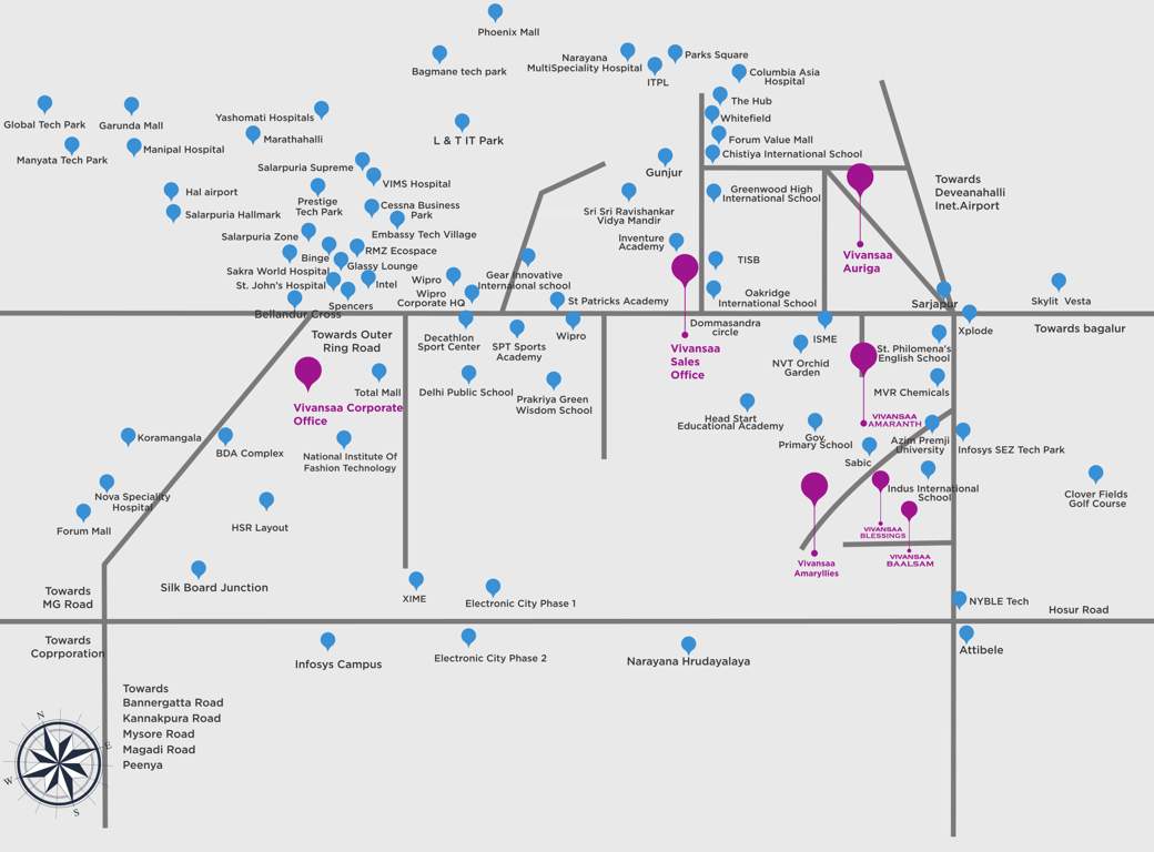 blessings Images for Location Plan of Vivansaa Blessings