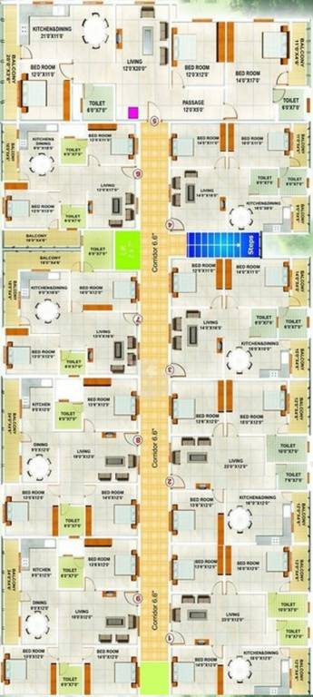 Images for Cluster Plan of S And S Srikanth Enclave