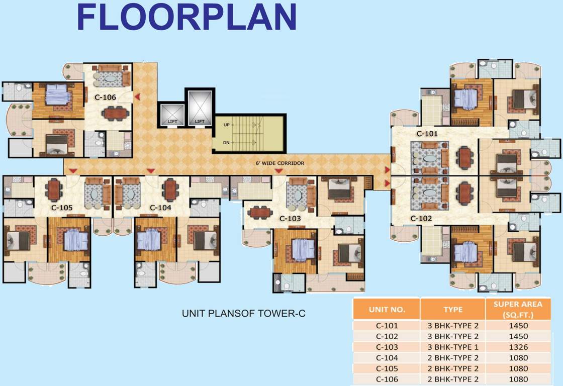  new delhi extension Images for Cluster Plan of Oxirich New Delhi Extension