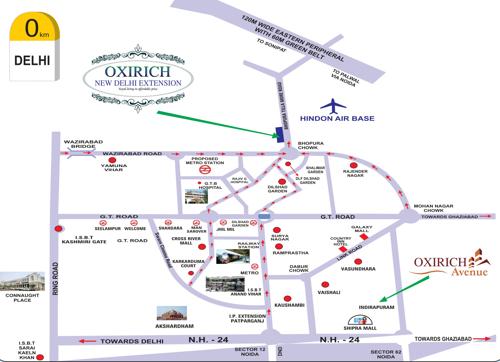  new-delhi-extension Images for Location Plan of Oxirich New Delhi Extension