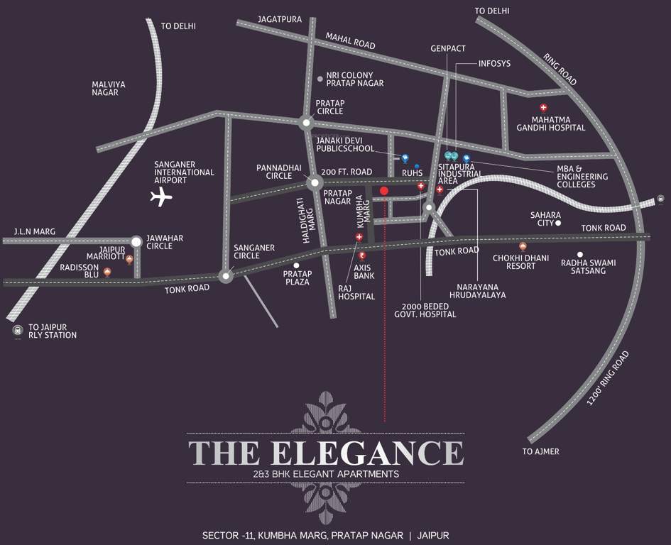  the elegance Images for Location Plan of SSBC The Elegance